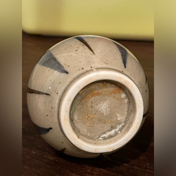 Vintage MCM Blue Stripe Bud Vase❤️ - Picture 5 of 5